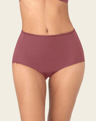 Panty clásico efecto invisible de compresión fuerte en abdomen#color_194-vino