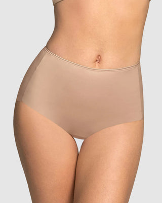 Panty clásico efecto invisible de compresión fuerte en abdomen#color_802-cafe-claro