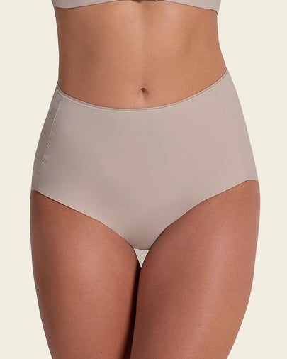 Panty clásico efecto invisible de compresión fuerte en abdomen#color_802-cafe-claro