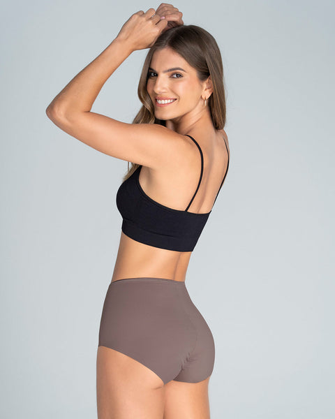 Panty clásico efecto invisible de compresión fuerte en abdomen#color_868-taupe