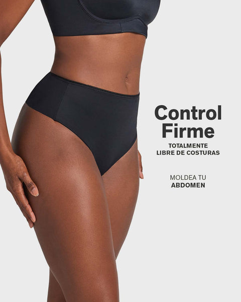 Panty faja brasilera de compresión fuerte tiro alto#color_700-negro