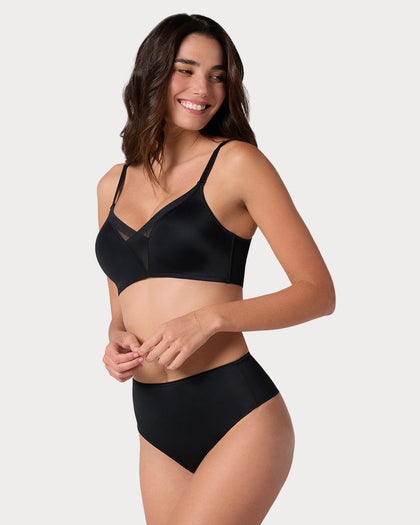 Panty faja brasilera de compresión fuerte tiro alto#color_700-negro