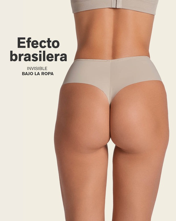 Panty faja brasilera de compresión fuerte tiro alto
