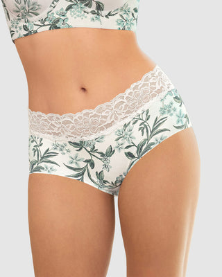 Panty hípster en tela ultraliviana con franja de encaje#color_192-estampado-ramas