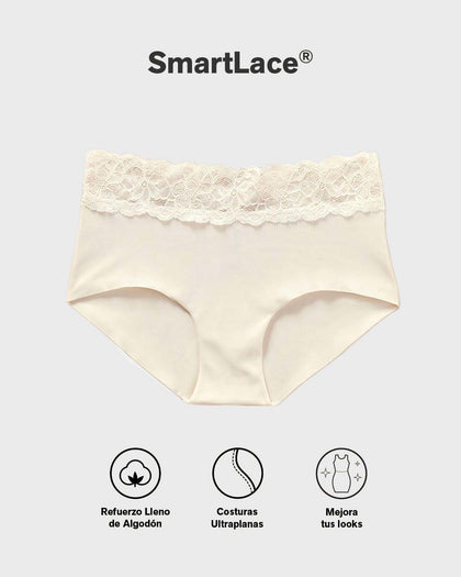 Panty hípster en tela ultraliviana con franja de encaje#color_b97-estampado-flores-azul
