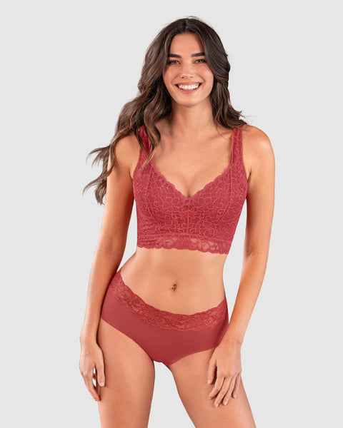 Panty hípster en tela ultraliviana con franja de SmartLace®#color_391-rojo