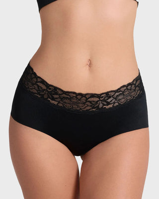 Panty hípster en tela ultraliviana con franja de SmartLace®#color_700-negro