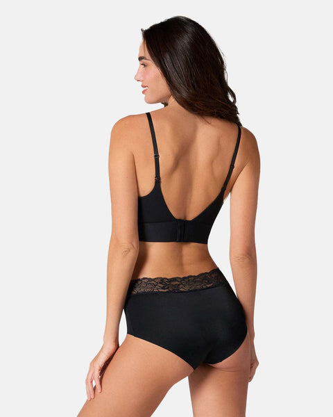 Panty hípster en tela ultraliviana con franja de SmartLace®#color_700-negro