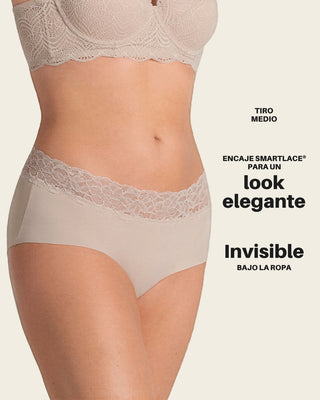 Panty hípster en tela ultraliviana con franja de SmartLace®#color_802-cafe-claro