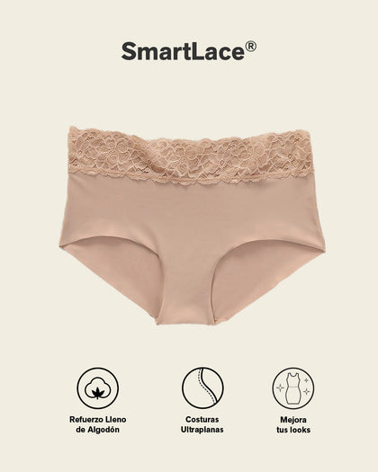 Panty hípster en tela ultraliviana con franja de encaje#color_b90-vino-medio
