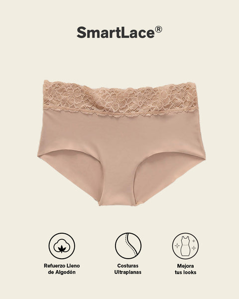 Panty hípster en tela ultraliviana con franja de encaje#color_b90-vino-medio