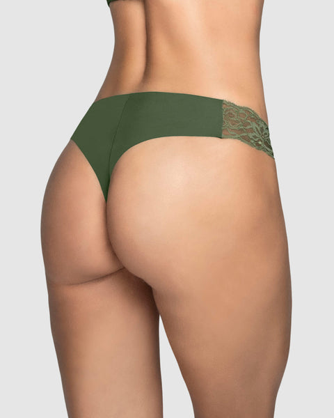 Brasilera invisible con toques de encaje en laterales#color_610-verde-militar