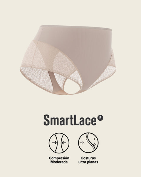Panty faja clásico invisible con transparencias en glúteos y laterales#all_variants