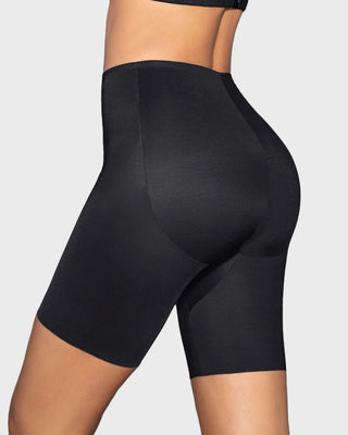 Panty short invisible de compresión de abdomen efecto levanta cola#color_700-negro