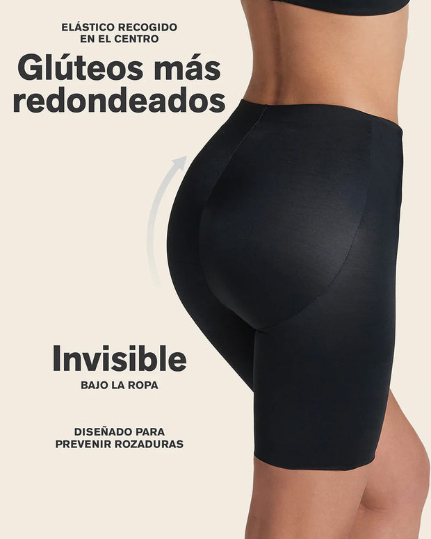 Panty short invisible de compresión de abdomen efecto levanta cola