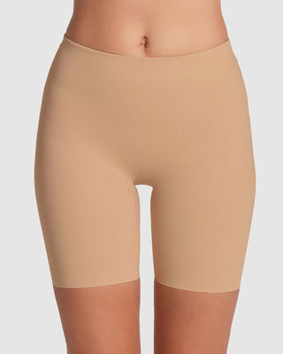 Panty short invisible de compresión de abdomen efecto levanta cola#color_801-cafe-medio