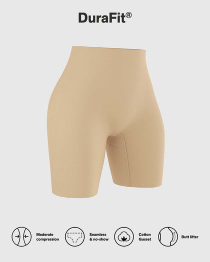 Panty short invisible de compresión de abdomen efecto levanta cola#color_801-cafe-medio