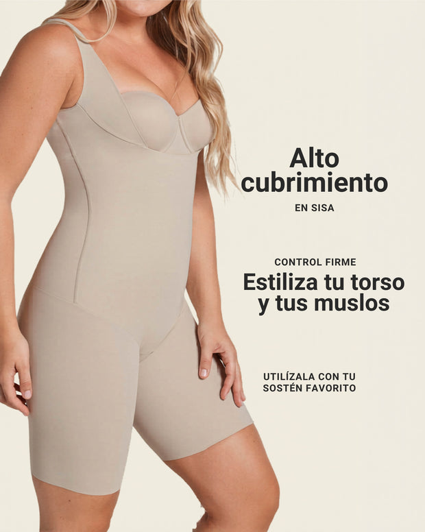 Body busto libre ultraliviano de compresión fuerte