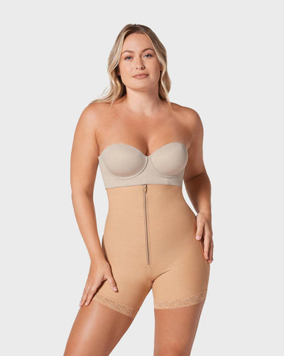 Faja corta con realce de glúteos#color_880-beige