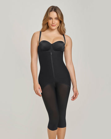 Faja body de compresión estilo capri levanta cola#color_700-negro