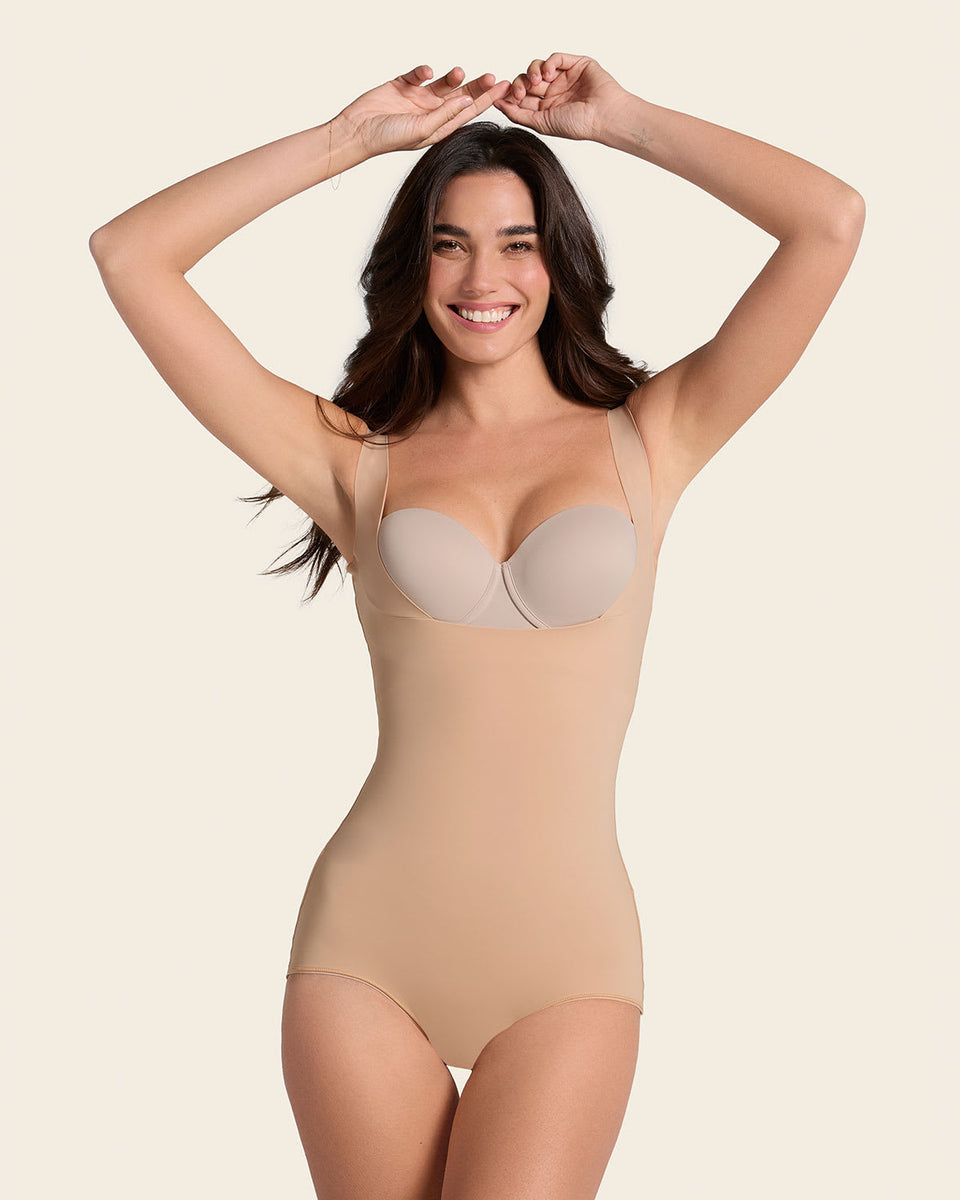 Body faja moldeador de aspecto invisible en glúteos