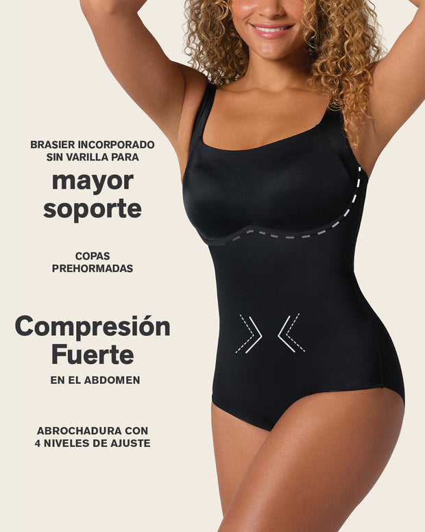 Body de compresión de abdomen con bra incorporado