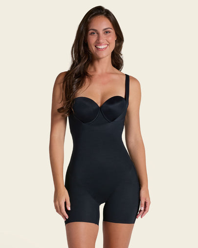 Body busto libre de compresión fuerte efecto levanta glúteos#color_700-negro