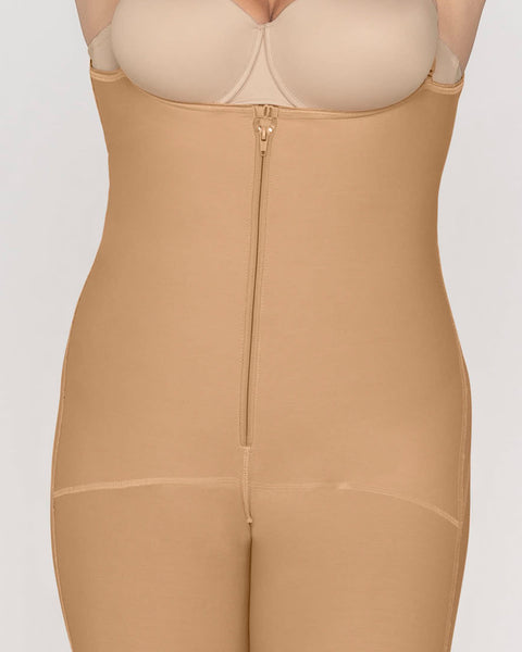 Faja body busto libre de compresión fuerte luce hasta 2 cm menos#color_880-beige