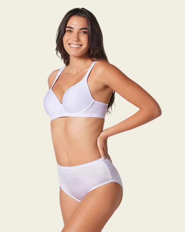 Panty clásico pierna alta con excelente cubrimiento tela suave