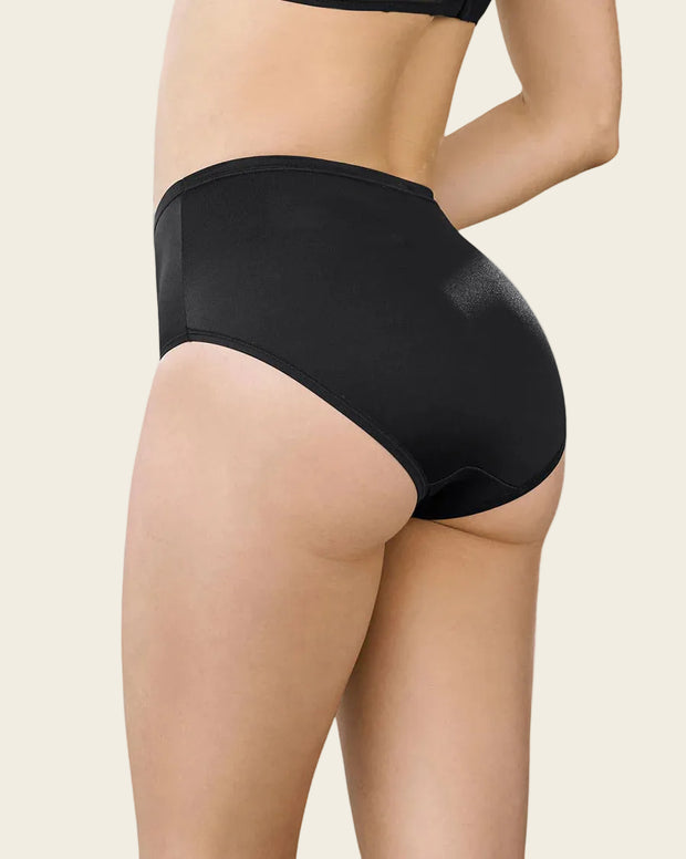 Panty clásico pierna alta con excelente cubrimiento tela suave