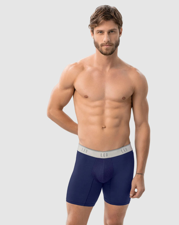 Bóxer deportivo con bolsillo lateral en microfibra