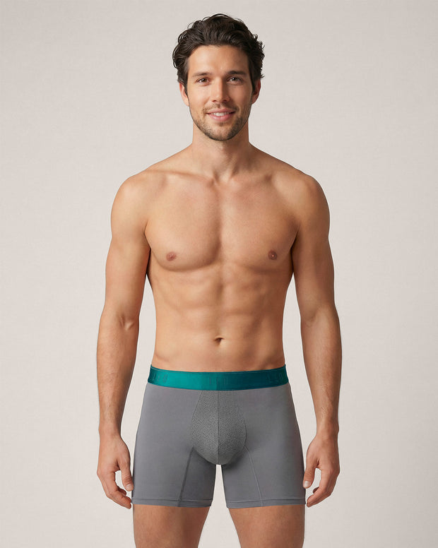 Bóxer deportivo con bolsillo lateral en microfibra