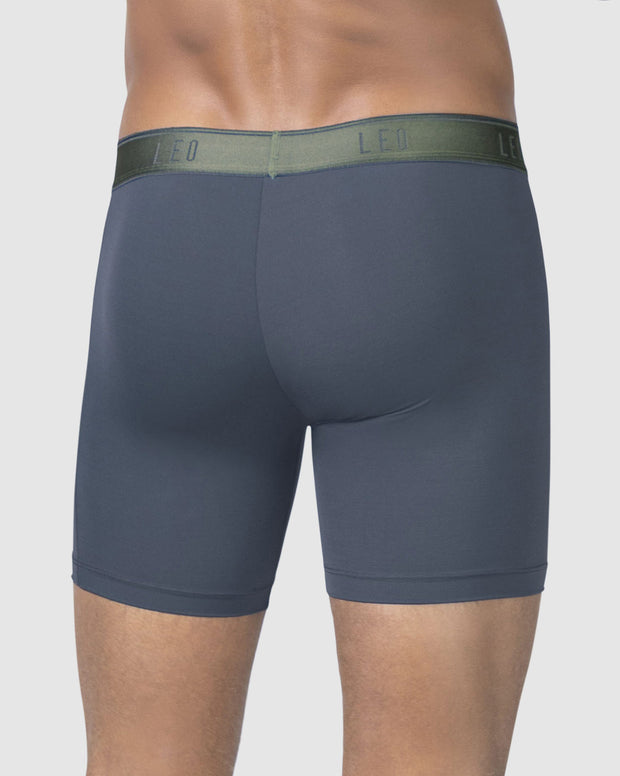 Bóxer deportivo con bolsillo lateral en microfibra