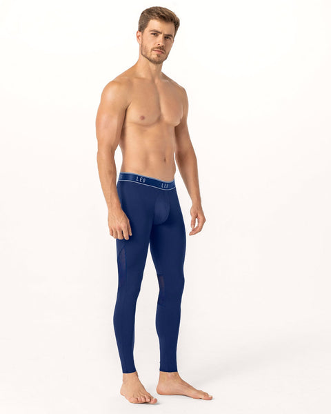 Paquete x5 licras deportivas en microfibra con mallas transpirables para hombre#color_477-azul