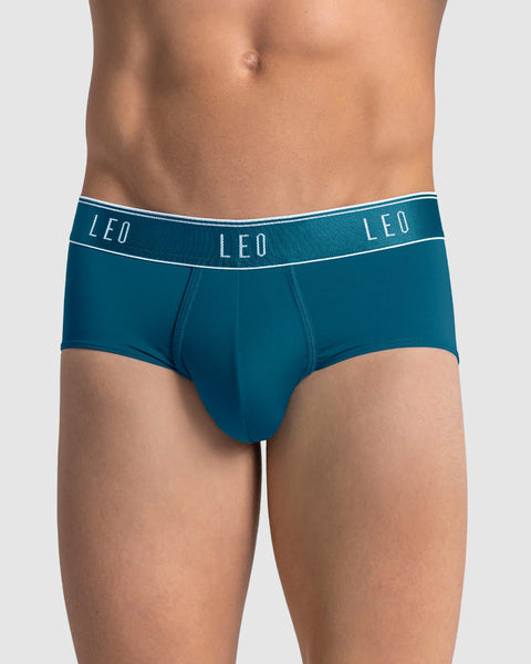 Bóxer brief tipo calzoncillo en microfibra con diseño frontal ergonómico#color_541-azul-claro