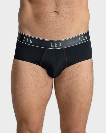 Microfiber brief with frontal ergonomic design#color_700-negro