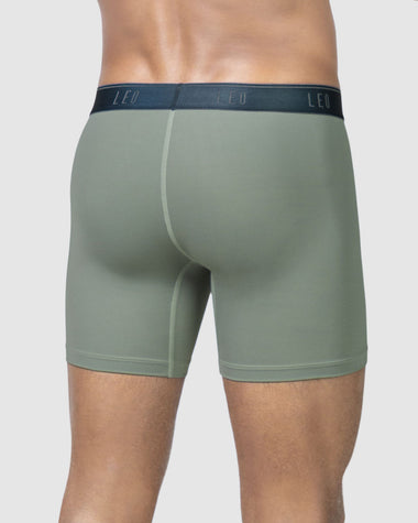 Bóxer en microfibra con mallas transpirables frontales#color_796-verde-grisaceo