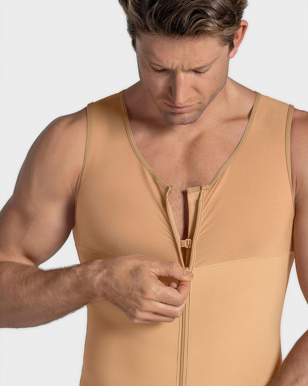 Chaleco masculino de compresión fuerte en PowerSlim®