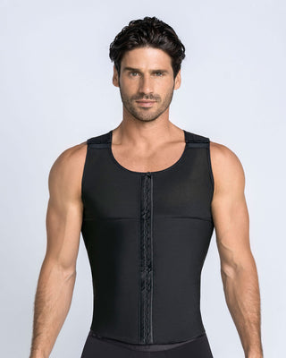 Faja postquirúgica para hombre de máxima compresión#color_700-negro