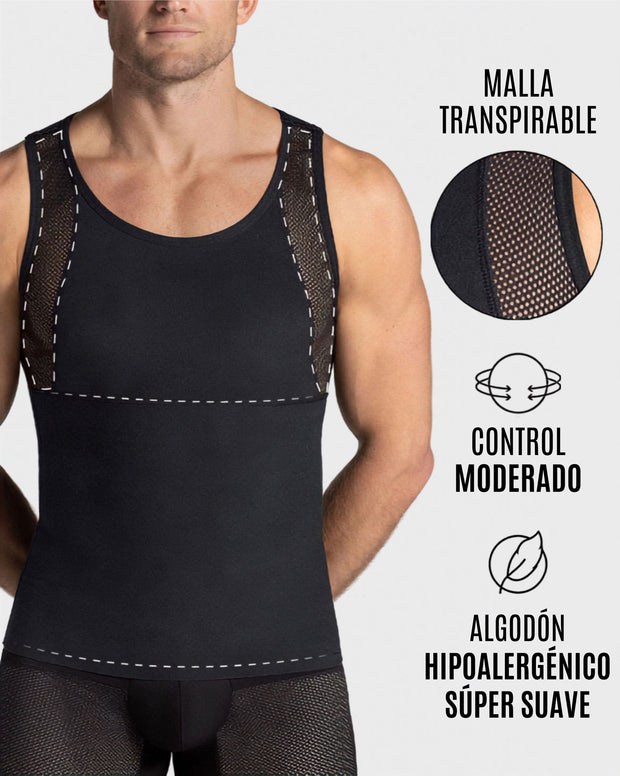 Camiseta manga sisa de compresión fuerte ideal para uso diario con algodón pima