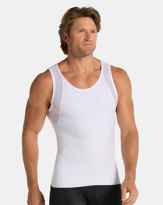 Camiseta manga sisa de compresión fuerte ideal para uso diario con algodón pima