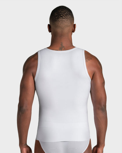 Camiseta manga sisa de compresión fuerte ideal para uso diario con algodón pima#color_000-blanco
