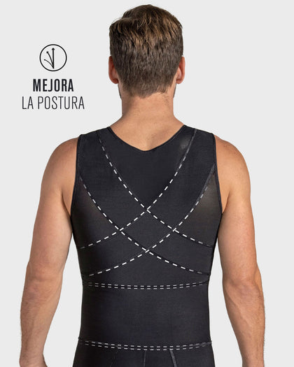 Faja postoperatoria de reducción de abdomen y compresión de muslos en PowerSlim®#color_700-negro