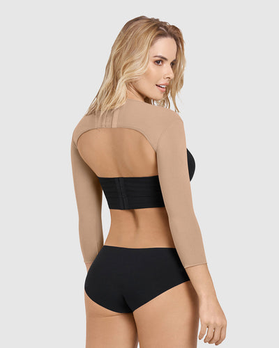 Faja de compresión suave para brazos#color_852-cafe-medio