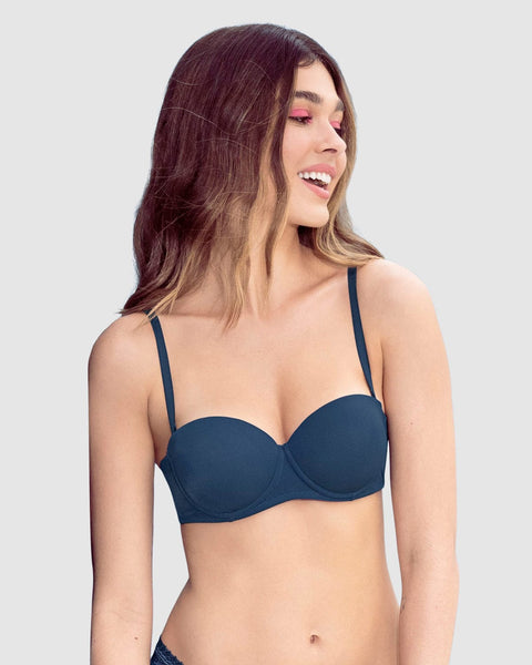 Brasier strapless con realce incorporado#color_586-azul-oscuro