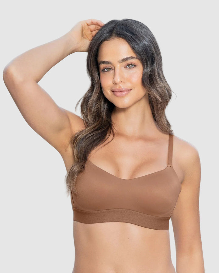 Brasier tipo top ultraliviano con copas internas fijas