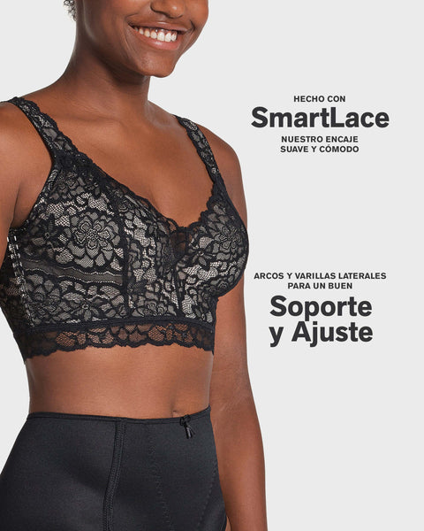 Brasier en encaje ideal para busto pesado Sexy Support#color_700-negro