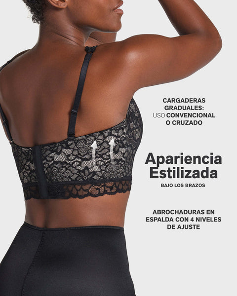 Brasier en encaje ideal para busto pesado Sexy Support#color_700-negro
