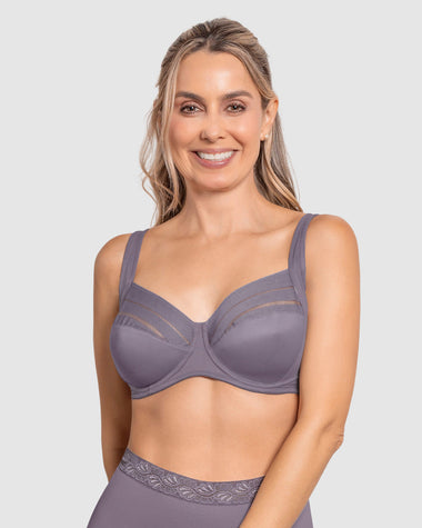 Brasier de buen cubrimiento ideal para busto pesado Natural Support#color_707-lila-empolvado