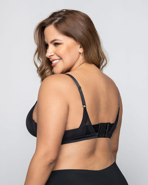 Brasier ultraliviano sin varilla con copas en espuma y tul sexy fresh bra#color_700-negro